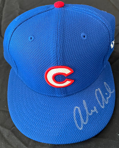 Alex Avila Autographed Chicago Cubs New Era Blue Batting Practice Cap - Player's Closet Project