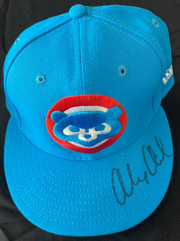 Alex Avila Autographed Hat Chicago Cubs vs. Phillies 8/27/2017 Game Used Cap - Player's Closet Project