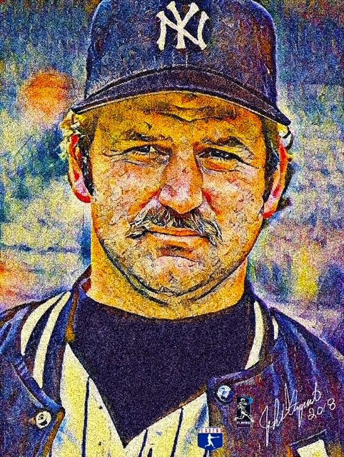 Thurman Munson 24x36 Canvas - #1 of 25