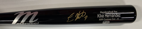 Kiké Hernandez Autographed Black Game Model Bat