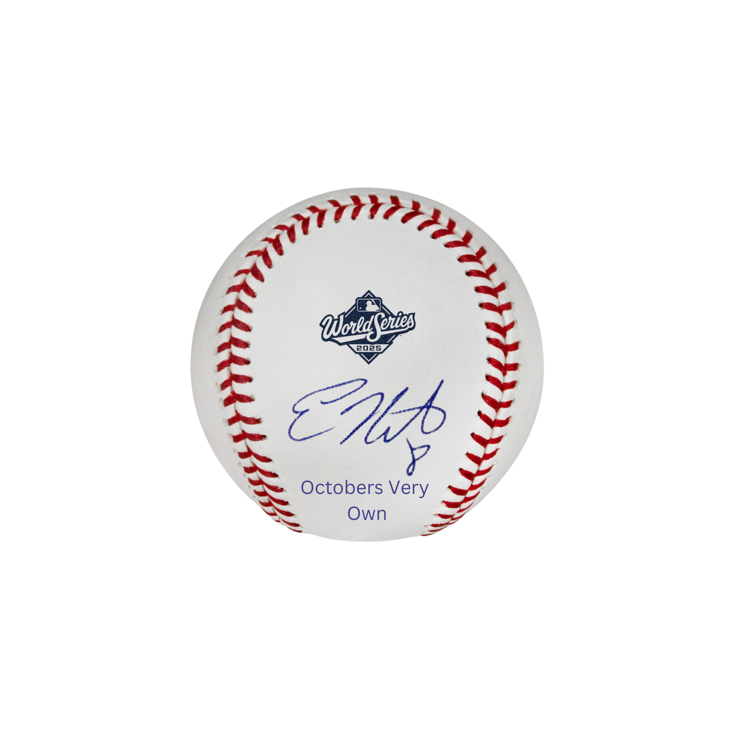 Kiké Hernandez Autographed "Octobers Very Own" 2025 World Series Logo Baseball - (PRESALE)