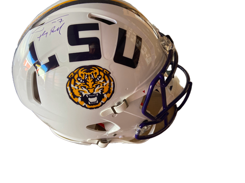 Tyrann Mathieu Autographed LSU White Alternate Authentic Full Size Helmet