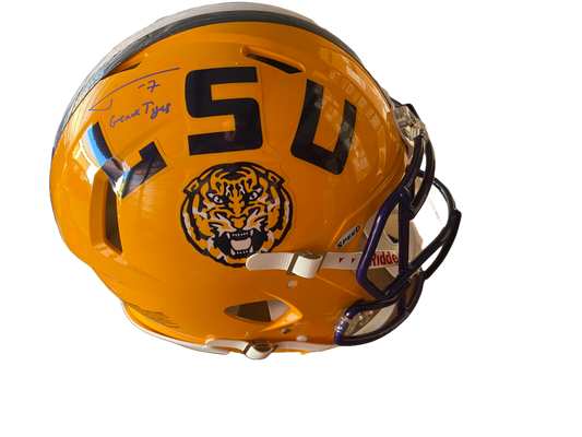 Tyrann Mathieu Autographed "Geaux Tigers" LSU Replica Full Size Football Helmet