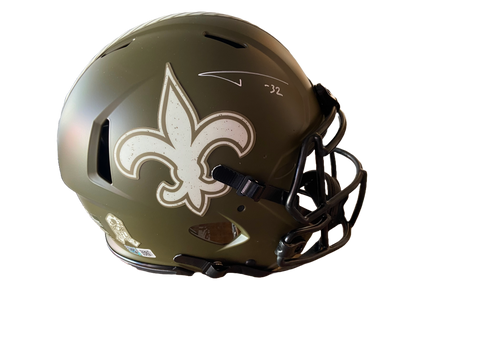 Tyrann Mathieu Autographed Saints Authentic Salute to Service Full Size Football Helmet