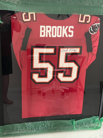 Derrick Brooks Framed Autographed Buccaneers Jersey - Player's Closet Project