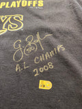 Grant Balfour Autographed Rays 9=8 2008 Playoff Baseball T-Shirt - Player's Closet Project