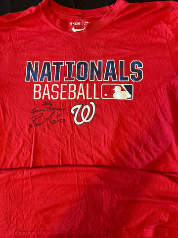 Bronson Arroyo Autographed Authentic T-Shirt - Player's Closet Project