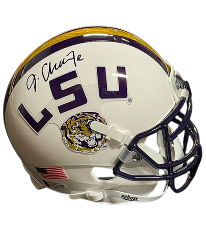 Ja'Marr Chase Autographed LSU White Mini Football Helmet