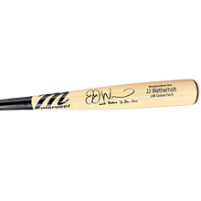 JJ Wetherholt Autographed "MLB Debut 3/26/26" Blonde Game Model Marucci Bat