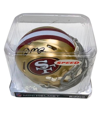 Joe Montana Autographed San Francisco 49ers Gold Mini Helmet