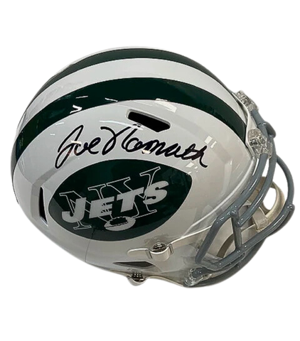 Joe Namath Autographed New York Jets White Replica Helmet