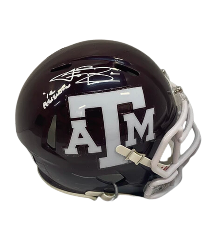 Johnny Manziel Autographed Texas A&M "'12 Heisman" Maroon Mini Helmet