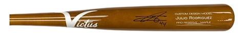 Julio Rodriguez Autographed Game Model Victus Bat