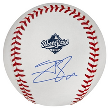 Jackson Chourio Milwaukee Brewers Autographed 2026 World Series Logo Baseball