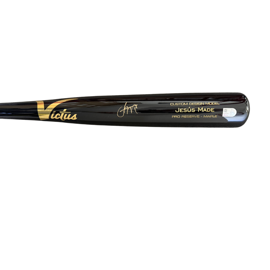 Jesus Made Autographed Black Victus Game Model Bat