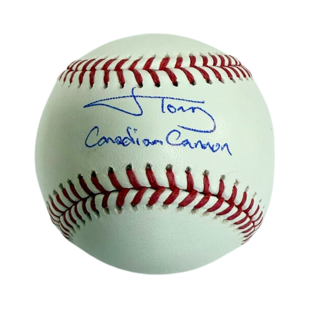 Jonah Tong Autographed "Canadian Cannon" Baseball