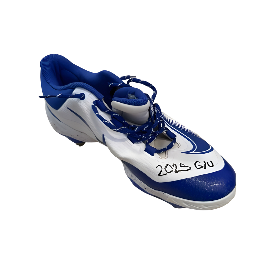 Jonah Tong Autographed Game Used Blue Nike Cleats (Pair) (Jonah Tong's Personal Collection)