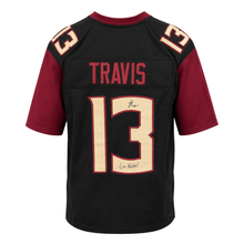 Jordan Travis Autographed "Go Noles!" Black Custom Jersey