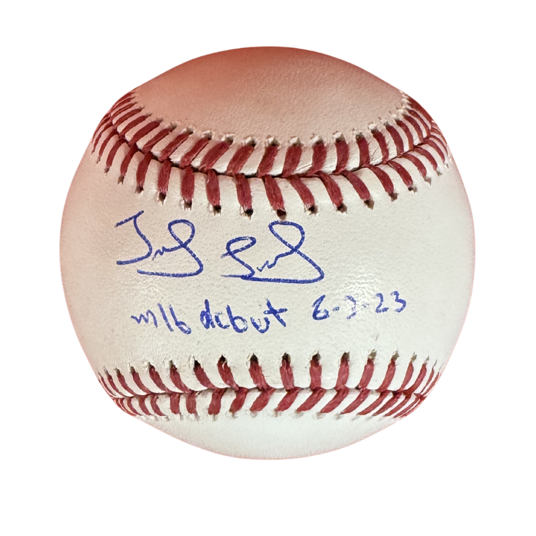 Jose Soriano Autographed "MLB Debut 6-3-23" Baseball