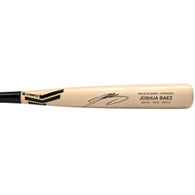 Joshua Baez Autographed Blonde Game Model Bat (Black Handle)