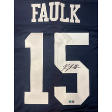 Keldric Faulk Autographed Navy Custom Jersey