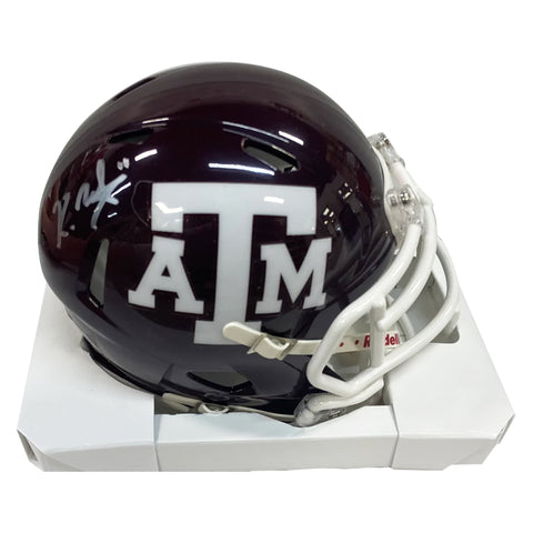 Kellen Mond Autographed Maroon Texas A&M Mini Helmet