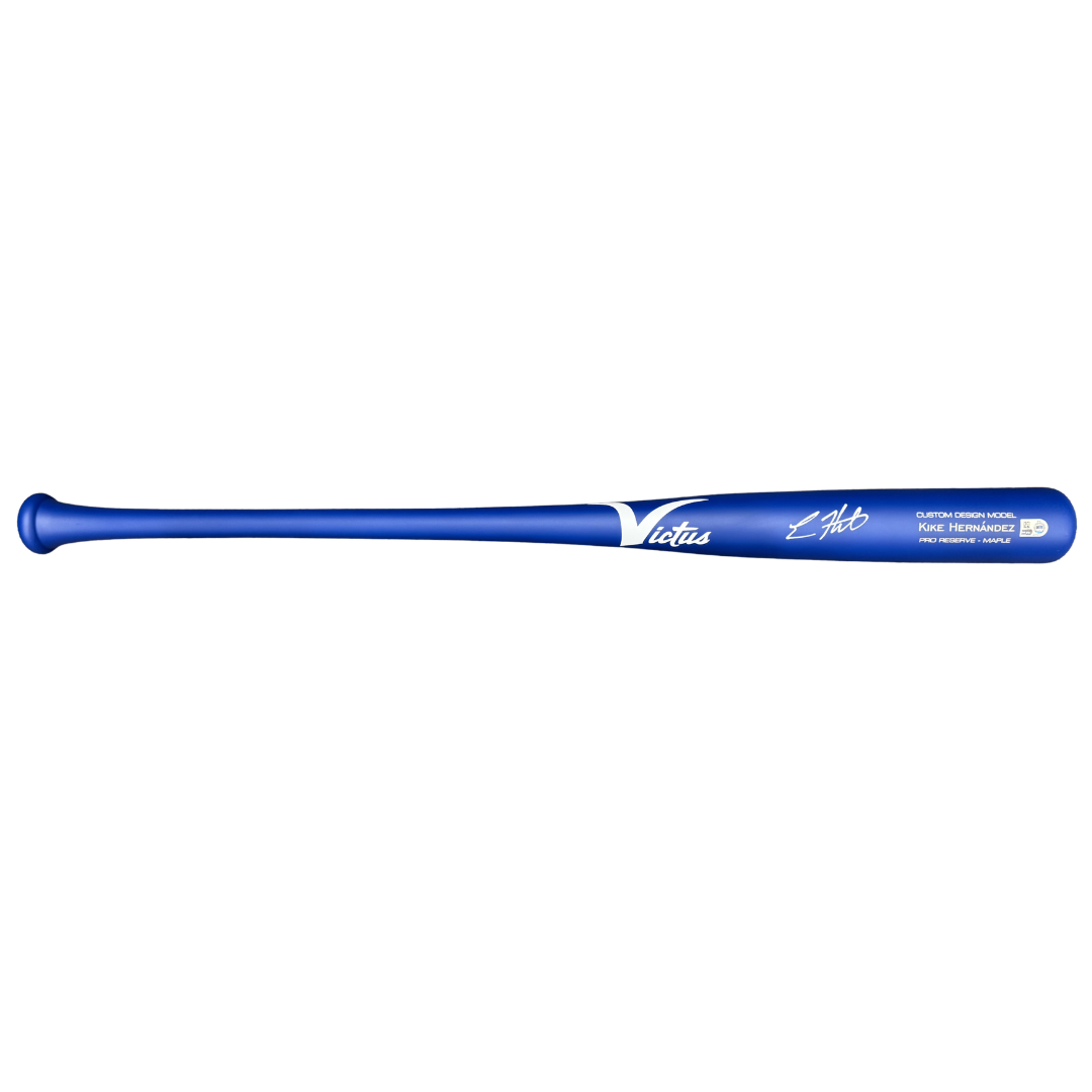 Kike Hernandez Autographed Game Model Blue Victus Bat