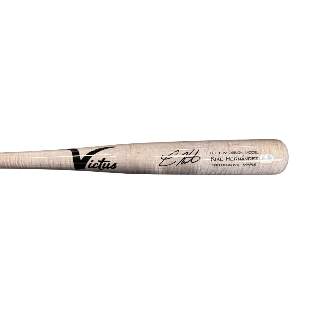 Kike Hernandez Autographed Gray Victus Game Model Bat