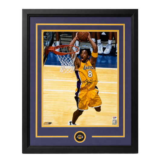 Kobe Bryant Autographed Lakers Framed 16x20