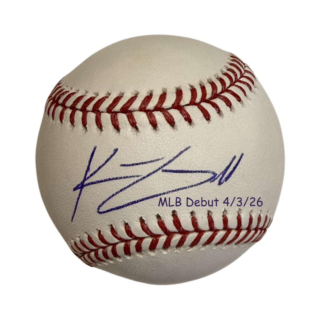 Konnor Griffin Autographed "MLB Debut 4/3/26" Baseball (PRESALE)