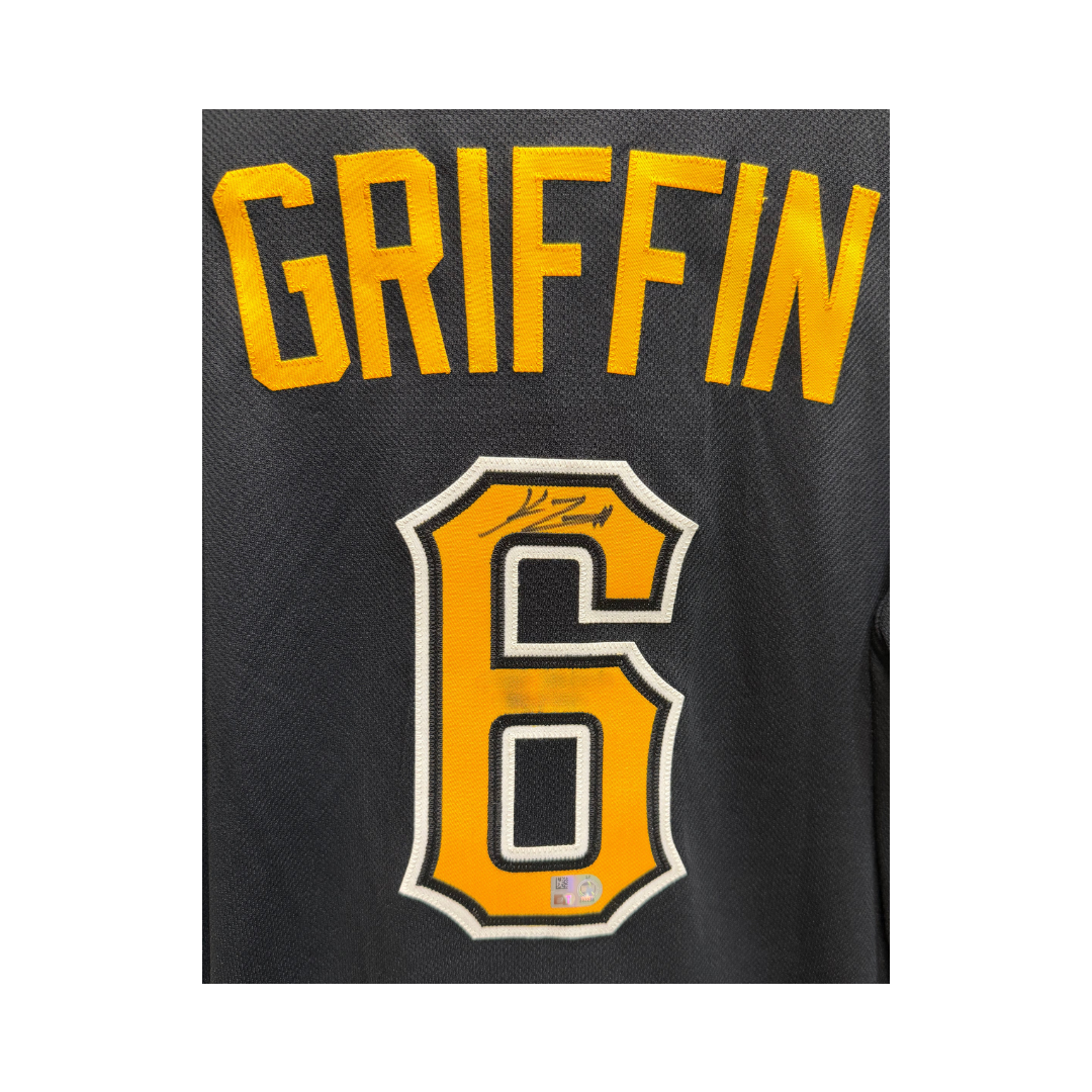 Konnor Griffin Autographed Pittsburgh Pirates Black Authentic Jersey
