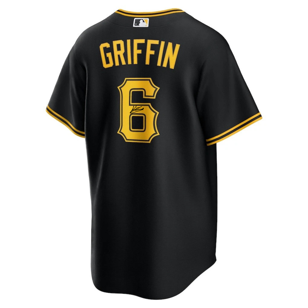 Konnor Griffin Autographed Pittsburgh Pirates Black Authentic Jersey (PRESALE)