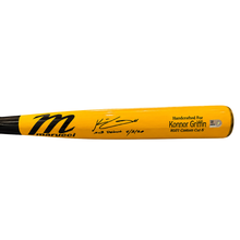 Konnor Griffin Autographed "MLB Debut 4/3/26" Yellow Game Model Marucci Bat