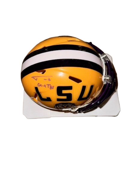 Tyrann Mathieu Autographed "Geaux Tigers" LSU Mini Football Helmet