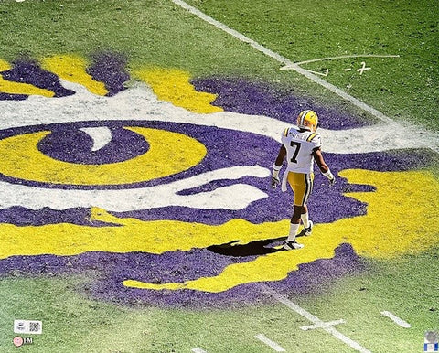 Tyrann Mathieu Autographed 16x20 - LSU On Field (Silver Signature)