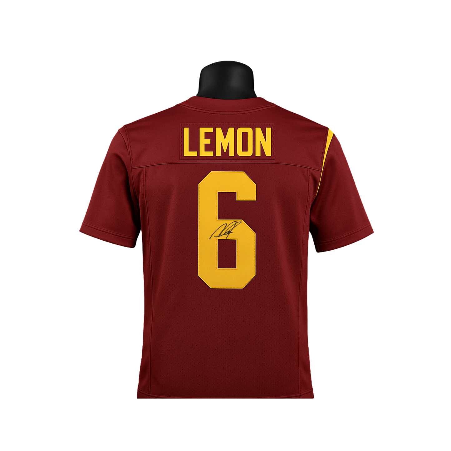 Makai Lemon Autographed Red Custom Jersey - (PRESALE)