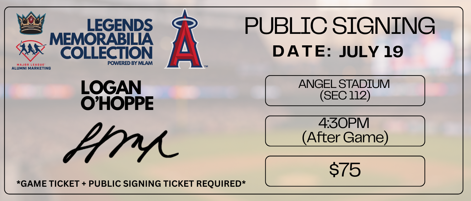 Logan O'Hoppe Public Signing Ticket