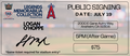Logan O'Hoppe Public Signing Ticket