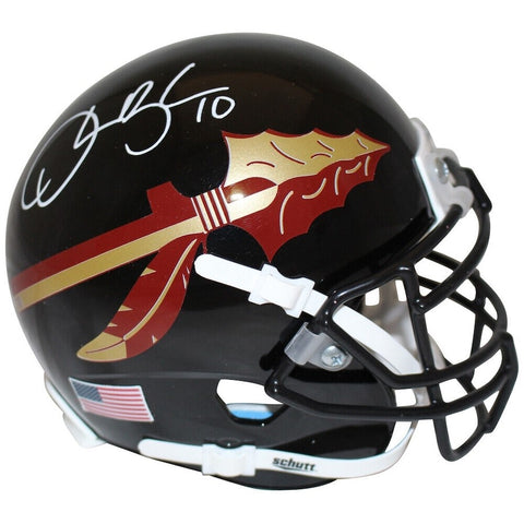 Derrick Brooks Autographed FSU Black Mini Helmet