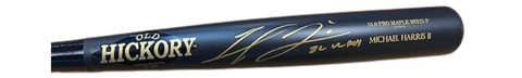 Michael Harris II Autographed "22 NL ROY" Old Hickory Game Model Bat