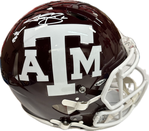 Johnny Manziel Autographed "12 Heisman" Texas A&M Authentic Maroon Football Helmet