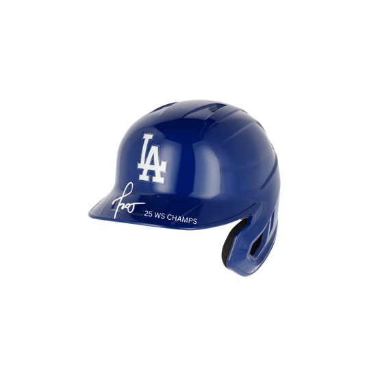 Miguel Rojas Autographed "25 WS CHAMPS" Los Angeles Dodgers Batting Helmet - (PRESALE)
