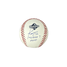 Miguel Rojas Autographed "WS GAME 7 HERO" 2025 World Series Logo Baseball
