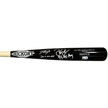 Mike Trout & Tim Salmon Dual Autographed "12 AL ROY & 93 AL ROY" Fishstock Game Model Bat