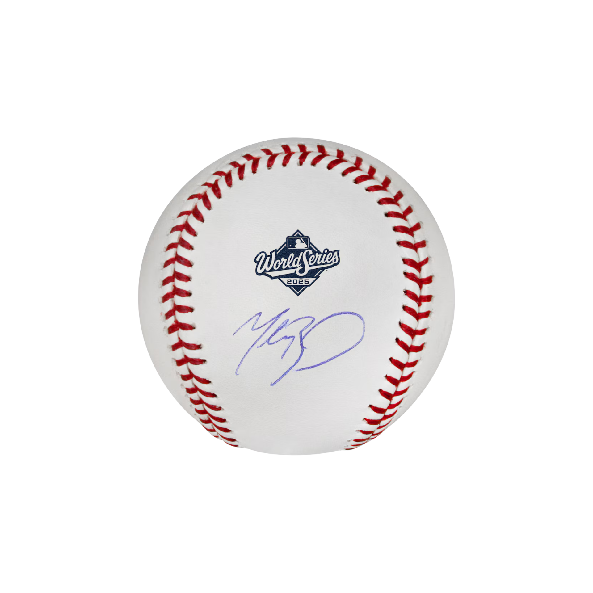 Mookie Betts Los Angeles Dodgers Autographed 2025 World Series Logo Baseball - (PRESALE)