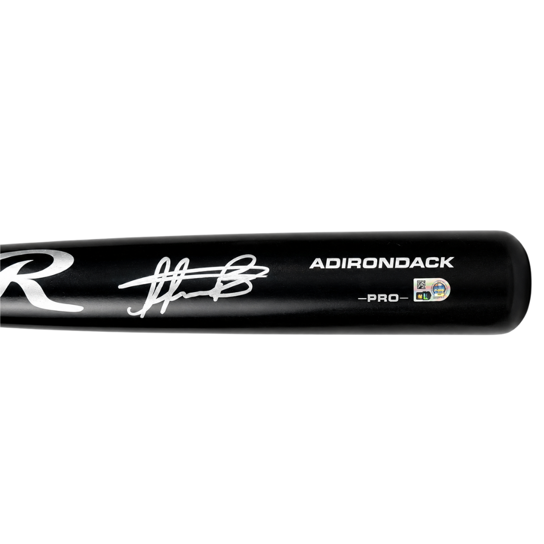 Osleivis Basabe Autographed Black Rawlings Bat
