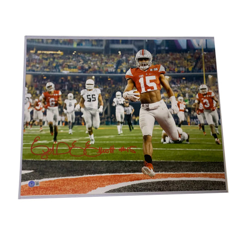 Ezekiel Elliott Autographed 16x20 - Touchdown