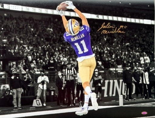 Jalen McMillan Autographed 16x20 Photo - Catch