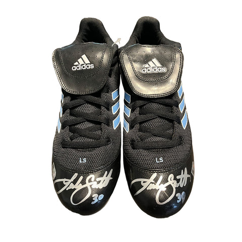 Luke Scott Autographed Adidas Cleats - Player's Closet Project