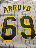 Bronson Arroyo Autographed Authentic Pirates Jersey - Player's Closet Project